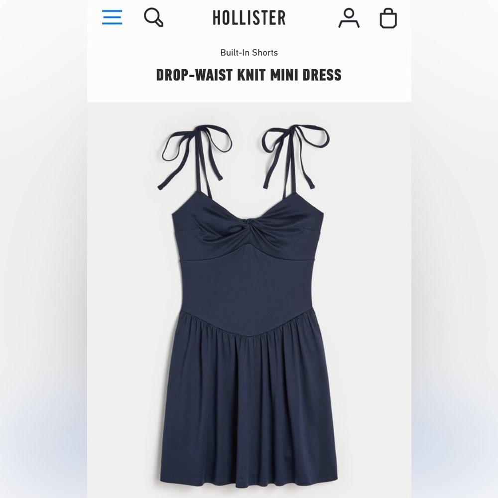 hollister navy dress